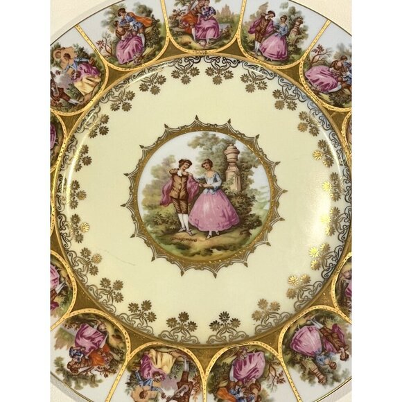 Vintage Fragonard Love Story Porcelain Plate 11" - Bavaria, Germany - Picture 2 of 5